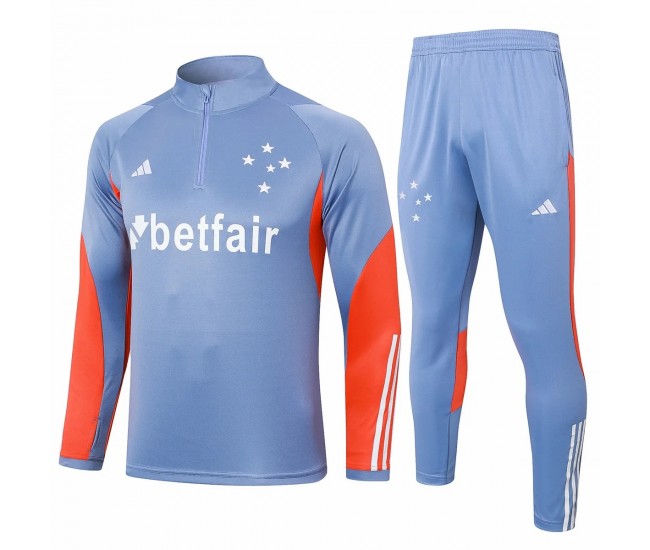 Cruzeiro Masculino Azul Treinamento Técnico Futebol Tracksuit 2024-25
