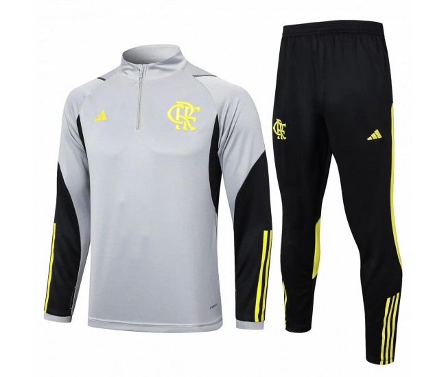 CR Flamengo Masculino Cinza Treino Técnico Futebol Tracksuit 2024-25