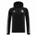 Jaqueta de Futebol Masculina Flamengo Windrunner Full Zip Com Capuz Preta 2023