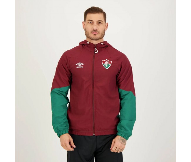 Jaqueta Umbro Fluminense Masculina Travel Grena 2023