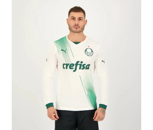 Camisa Home de Futebol Manga Longa Masculina do Palmeiras 2023