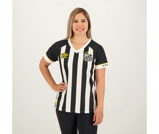 Camisa Home de Futebol Feminina Umbro Santos 2023