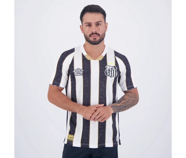 Santos Away Camisa de Futebol Masculina 2024