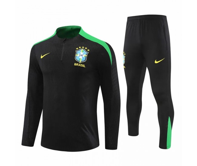 Seleção Brasileira Masculina Preta Treinamento Técnico Futebol Tracksuit 2024-25