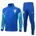 Seleção Brasileira Masculina Azul Treinamento Apresentação Futebol Tracksuit 2024-25