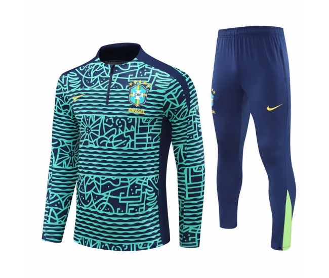 Seleção Brasileira Masculina Azul Treinamento Técnico Futebol Tracksuit 2024-25