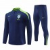 Seleção Brasileira Masculina Azul Marinho Treinamento Técnico Futebol Tracksuit 2023-24