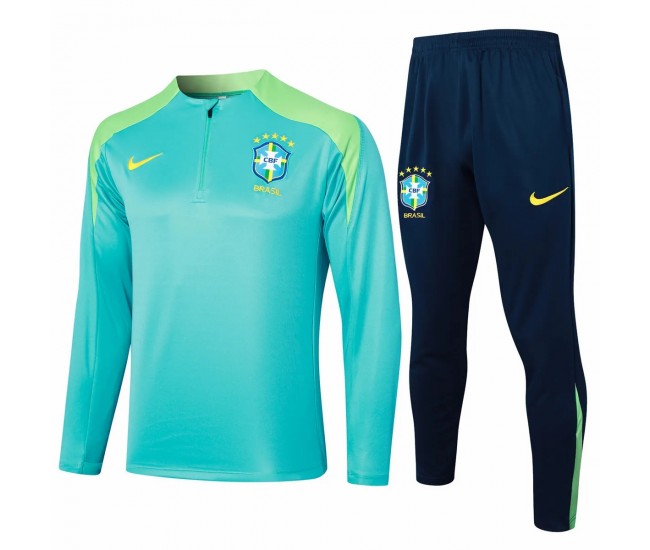 Seleção Brasileira Masculina Verde Treinamento Técnico Futebol Tracksuit 2024-25