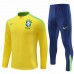 Seleção Brasileira Masculina Amarelo Treinamento Técnico Futebol Tracksuit 2024-25