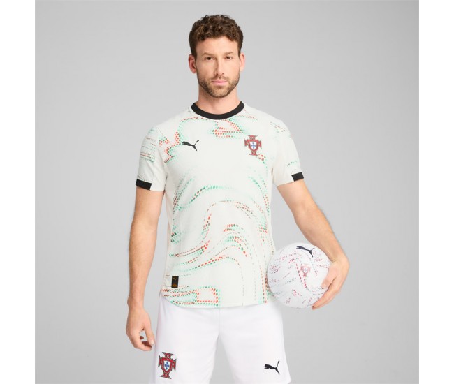 Camisa de futebol autêntica masculina Portugal Away 2025