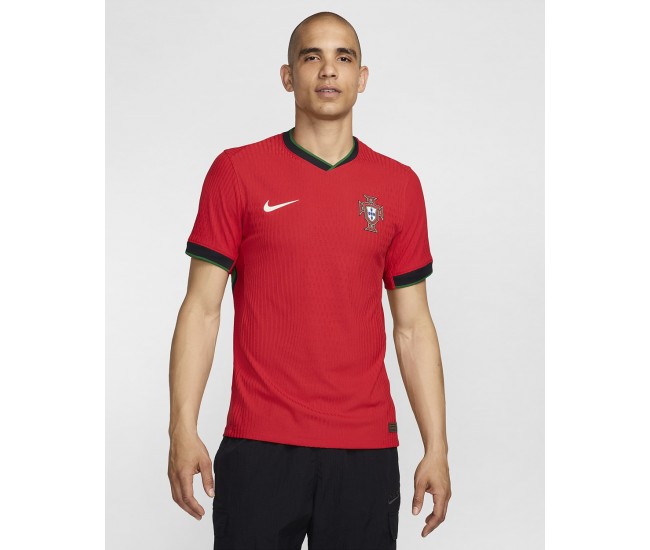 Camisa de futebol autêntica masculina Portugal Home 2024