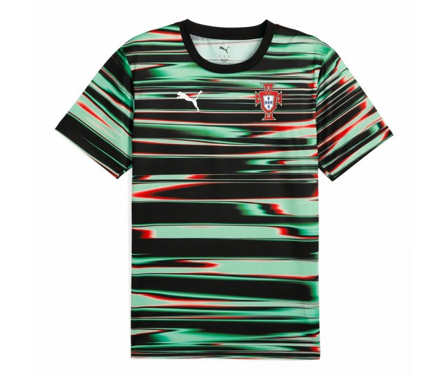 Camisa de futebol masculina pré-jogo de Portugal 2025